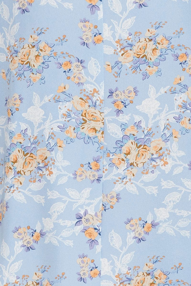 Print Midi Dress Sleeveless