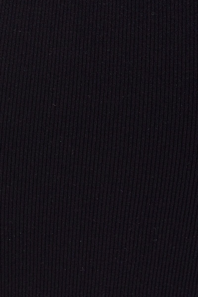 Black Tank Top Lace Up Seamless