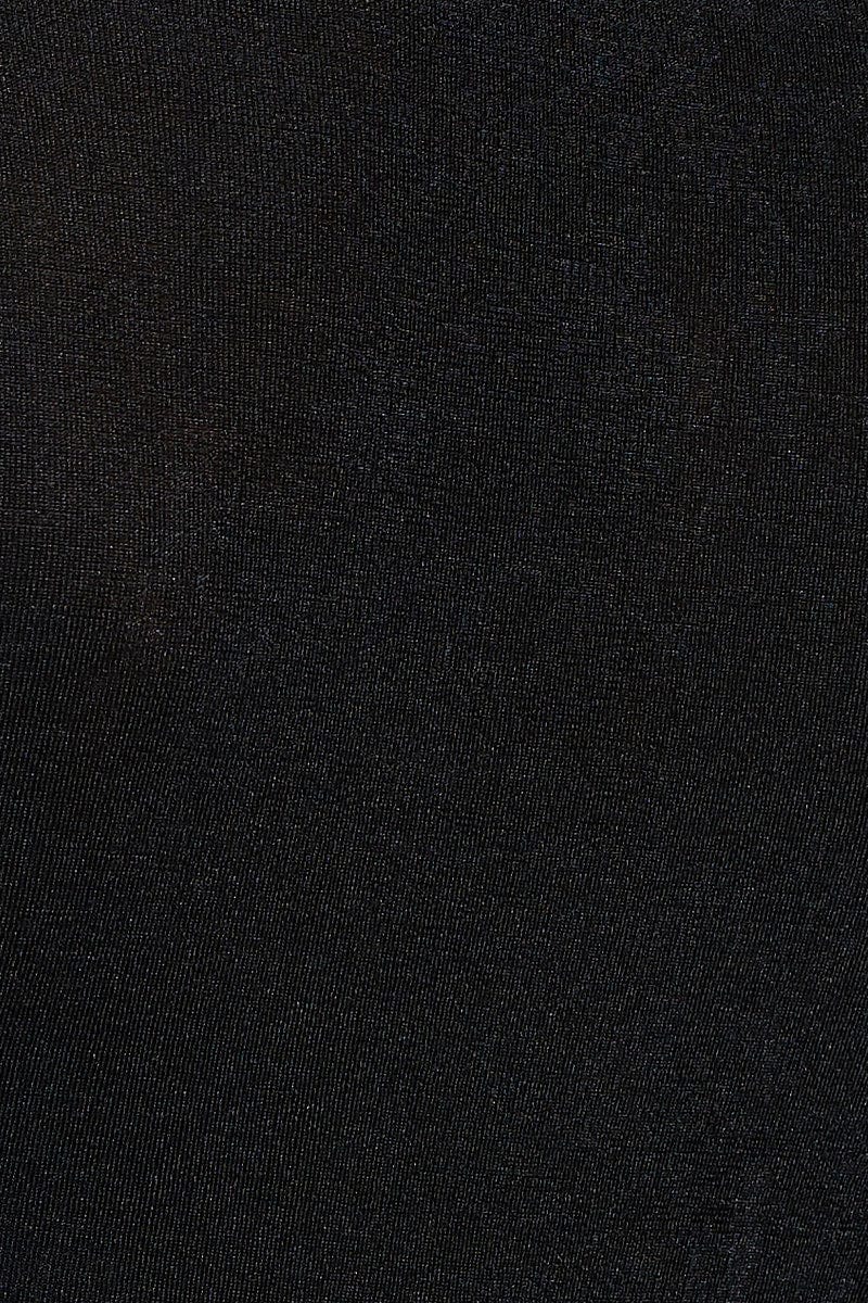 Black Crop Top Short Sleeve