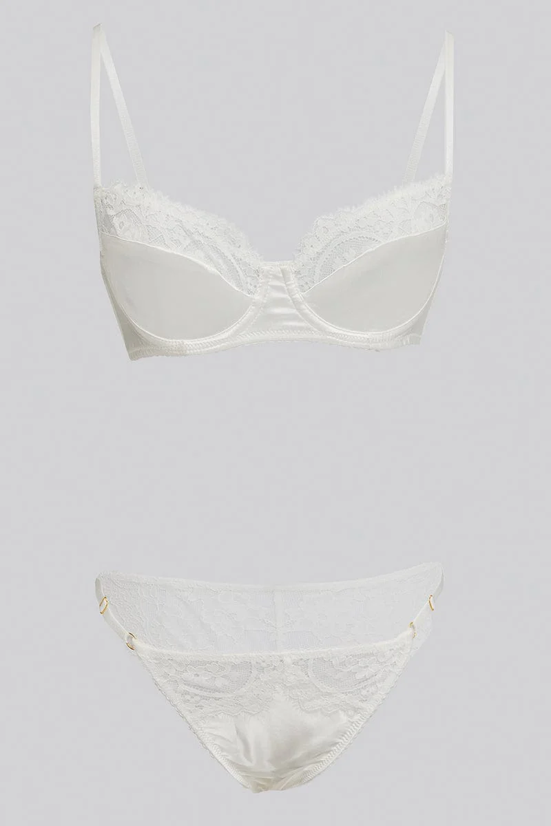 White Lace Lingerie Set