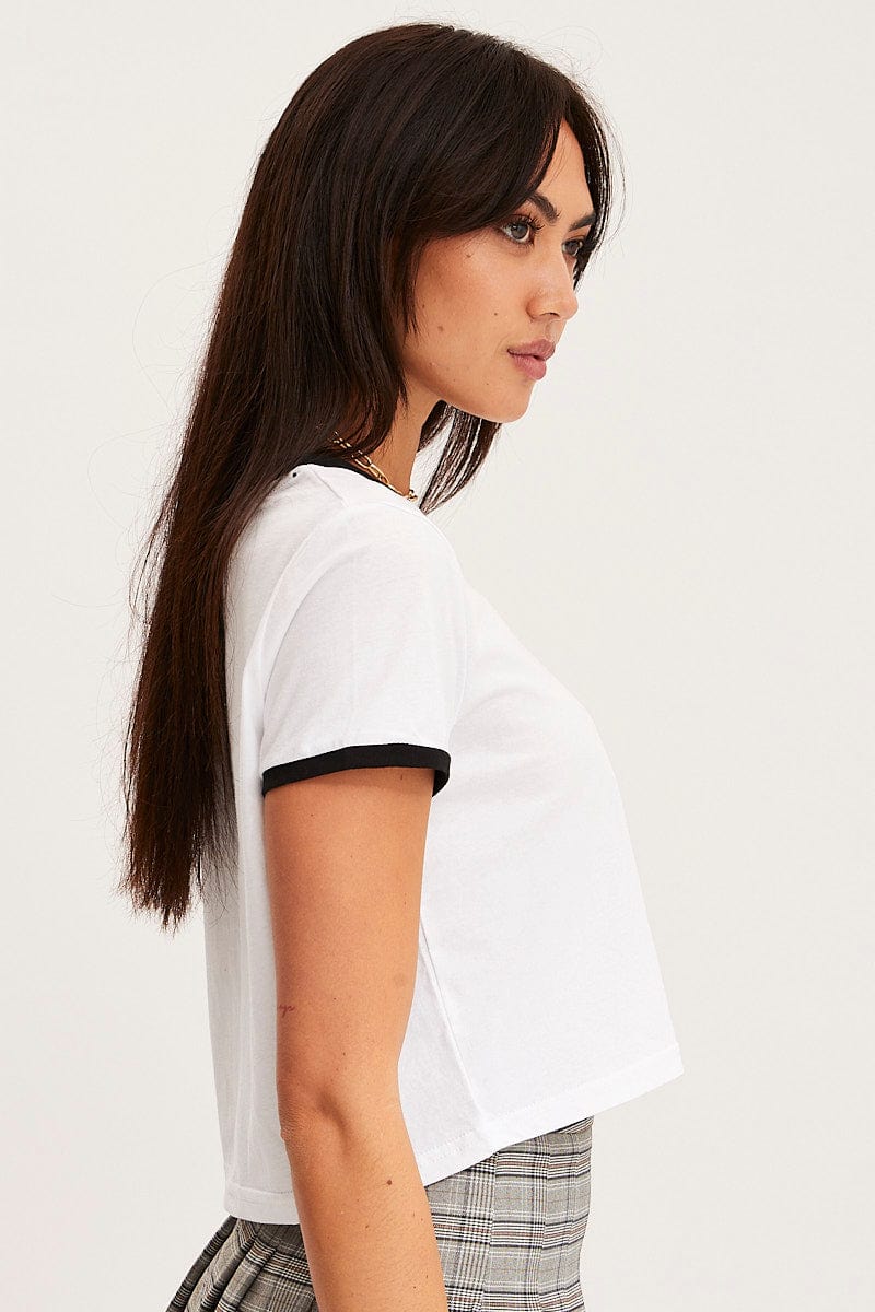 White T Shirt Short Sleeve