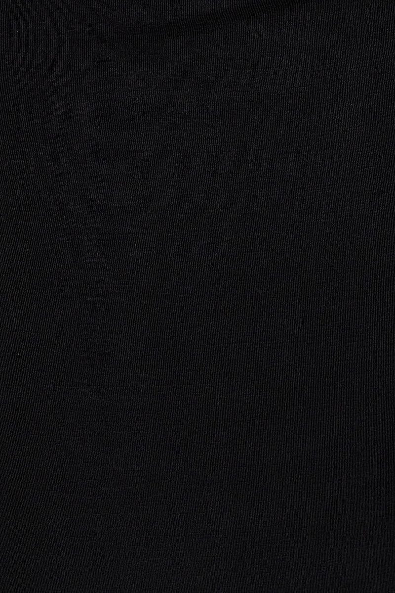 Black Twist Maxi Skirt