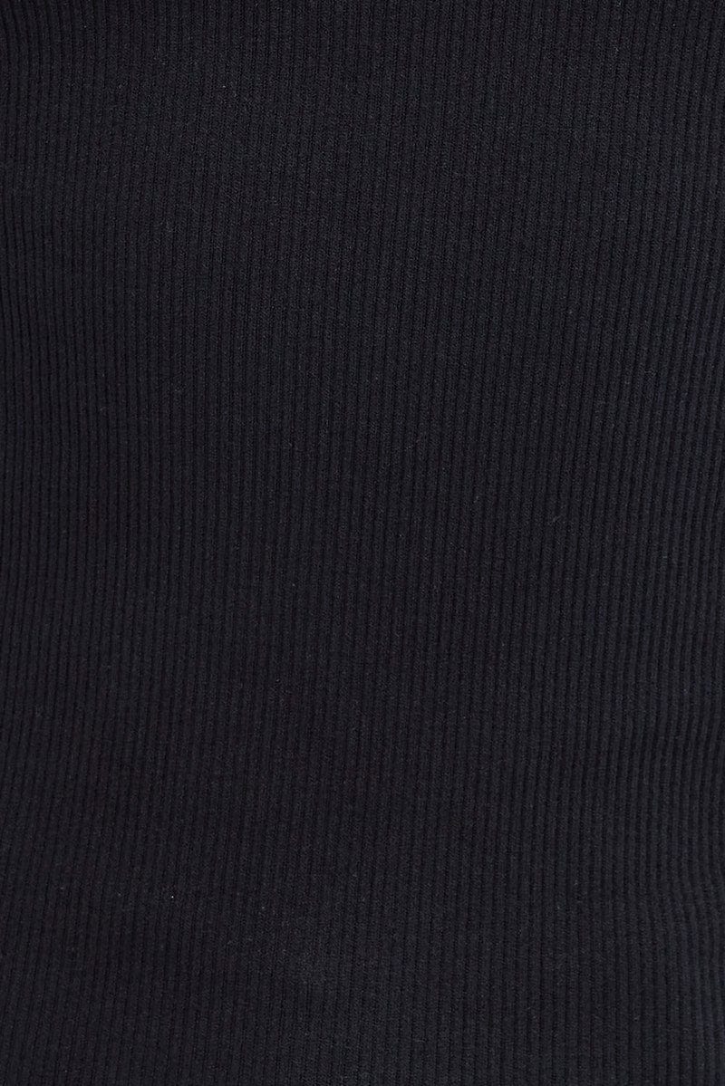 Black Tank Top Lace Trim Seamless