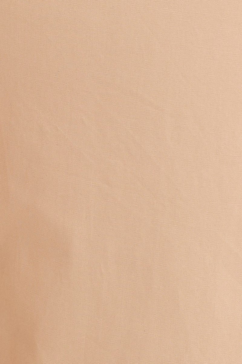 Beige Cargo Pants Mid Rise