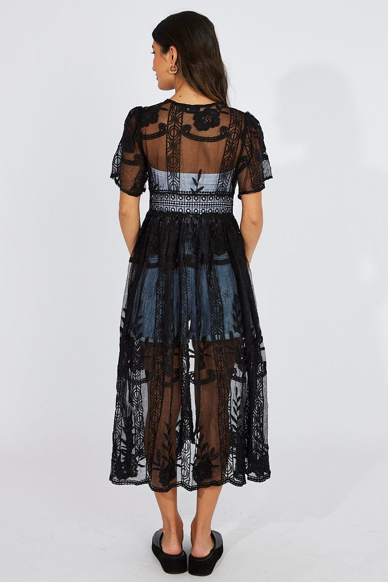 Black Kimono Short Sleeve