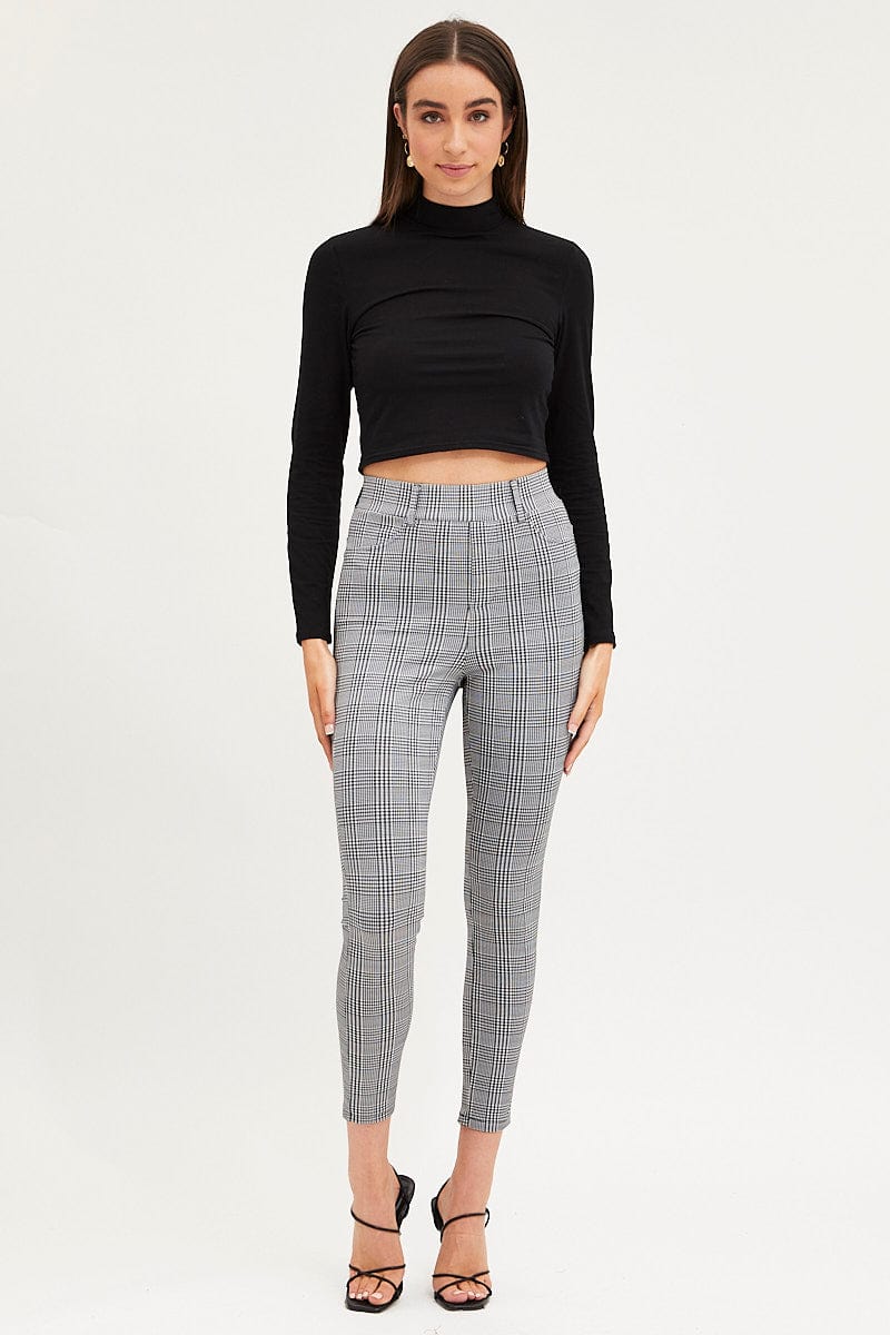 Check High Rise Leggings