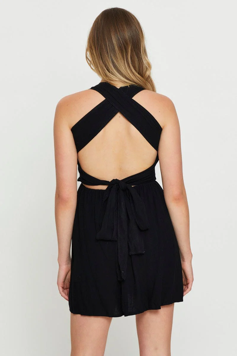 Black Mini Dress Sleeveless