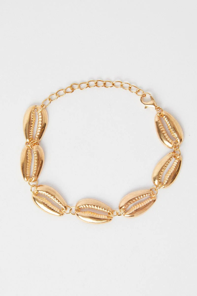 Gold Shell Bracelet