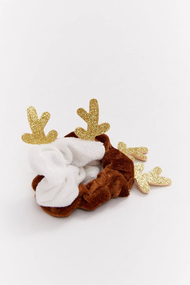 Multi Christmas Scrunchies