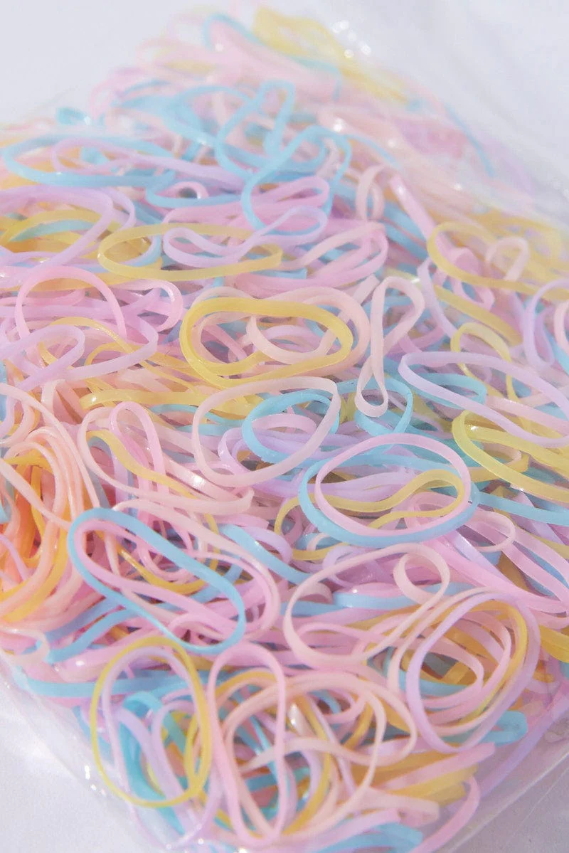 Multi Mini Hair Elastics Rubber Bands