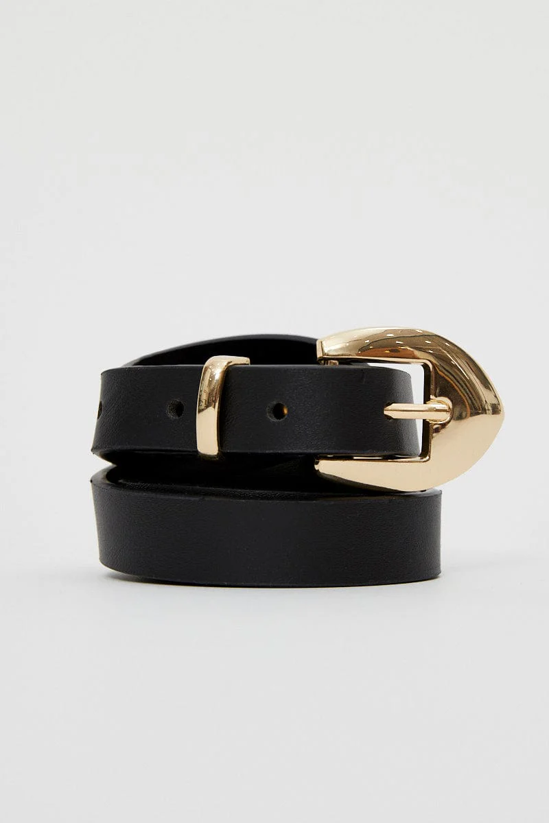 Black Arrow Design Buckle Belt