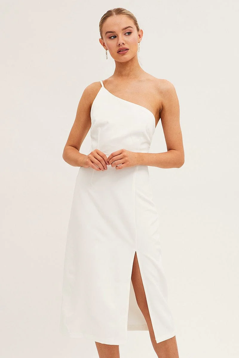 White Midi Dress Bodycon