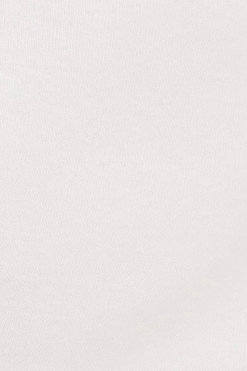 White Crop Tank Top Cotton