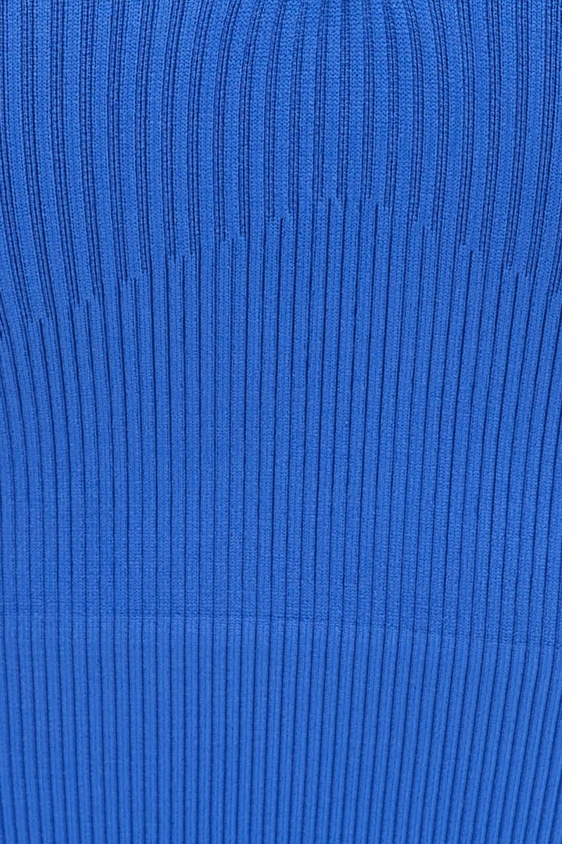 Blue Long Sleeve Top Seamless Activewear