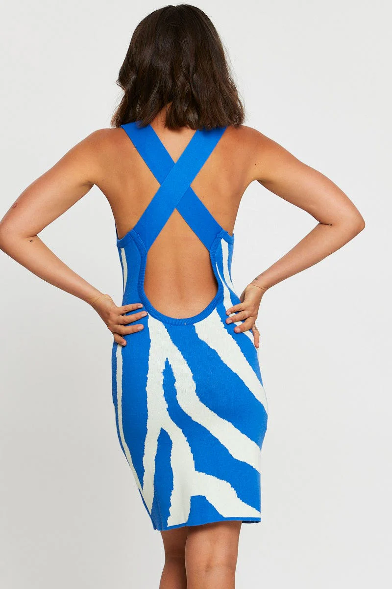 Print Bodycon Dress Mini