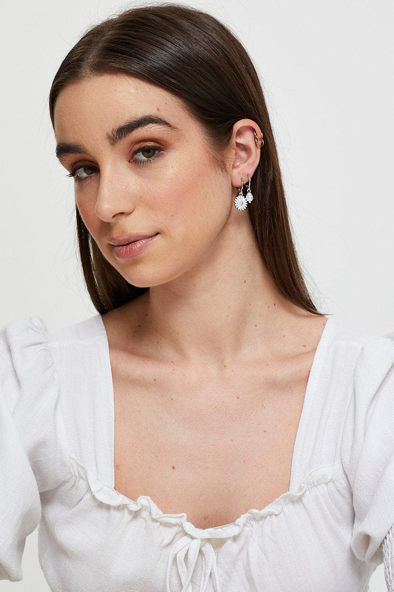 Silver 3 Pack Pretty Earrings