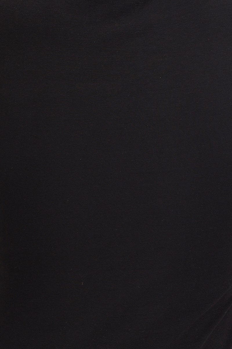 Black Dress Short Sleeve Crew Neck