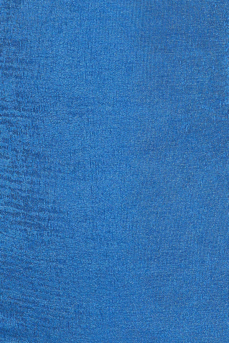 Blue Mini Dress Halter Neck