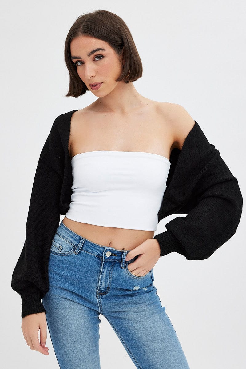 Black Knit Shrug