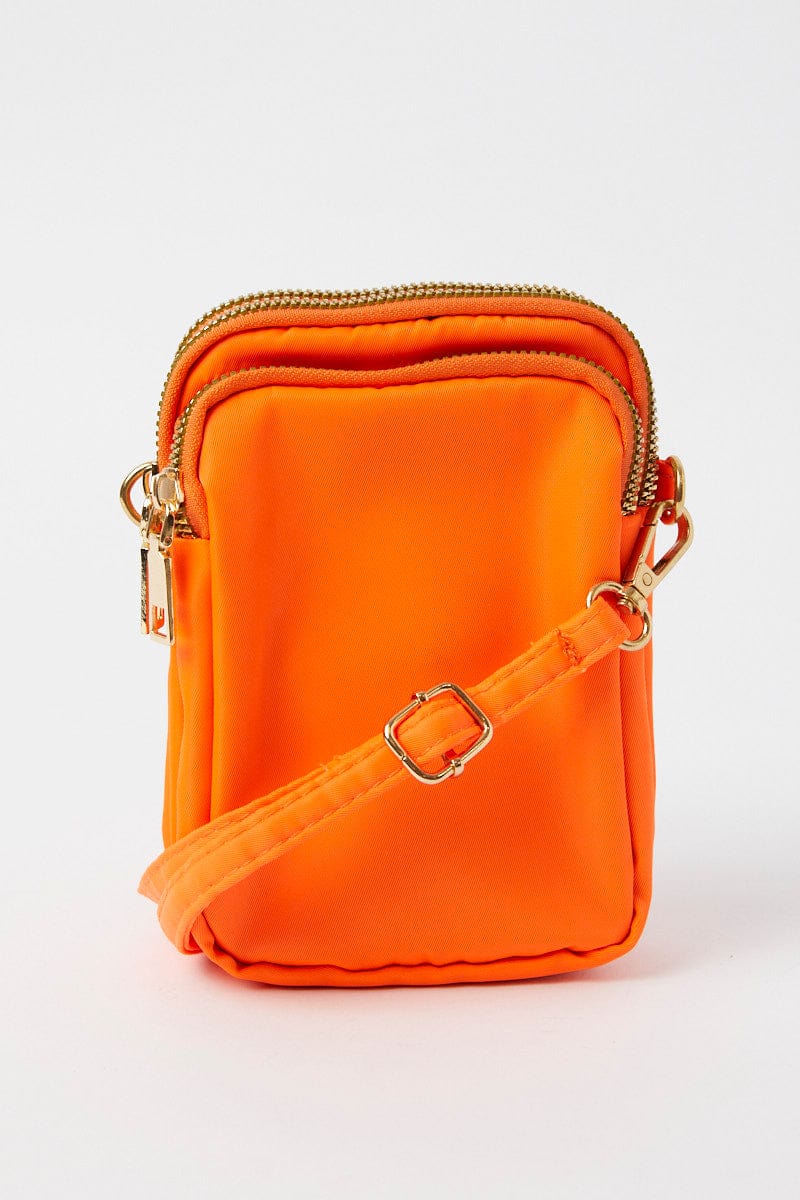 Orange Utility Crossbody Bag
