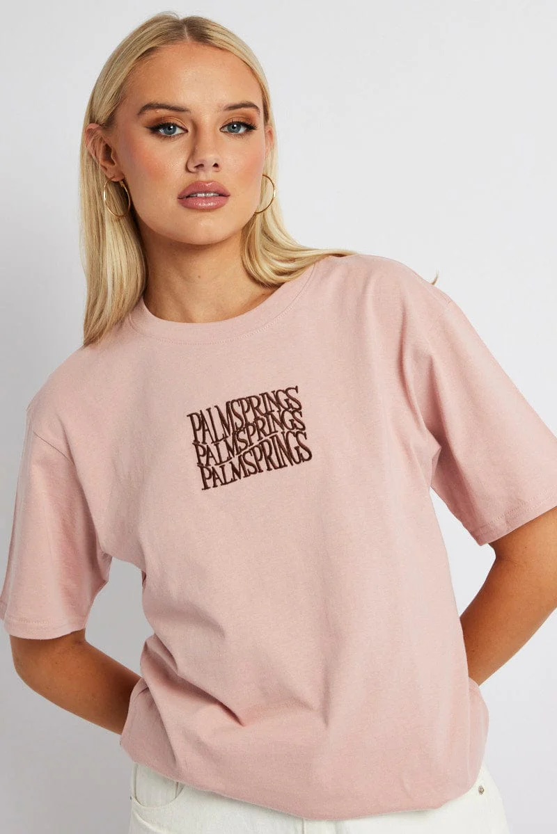 Purple Graphic Tee Short Sleeve