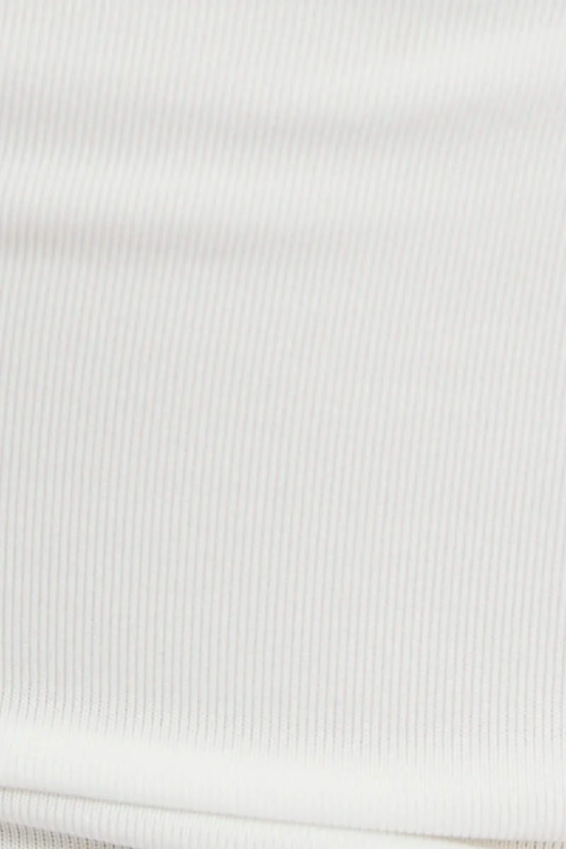 White Tie Cut Out Halter Top