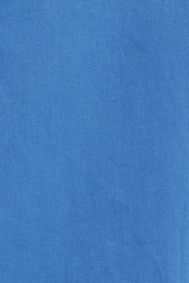 Blue Workwear Jacket Long Sleeve Collared