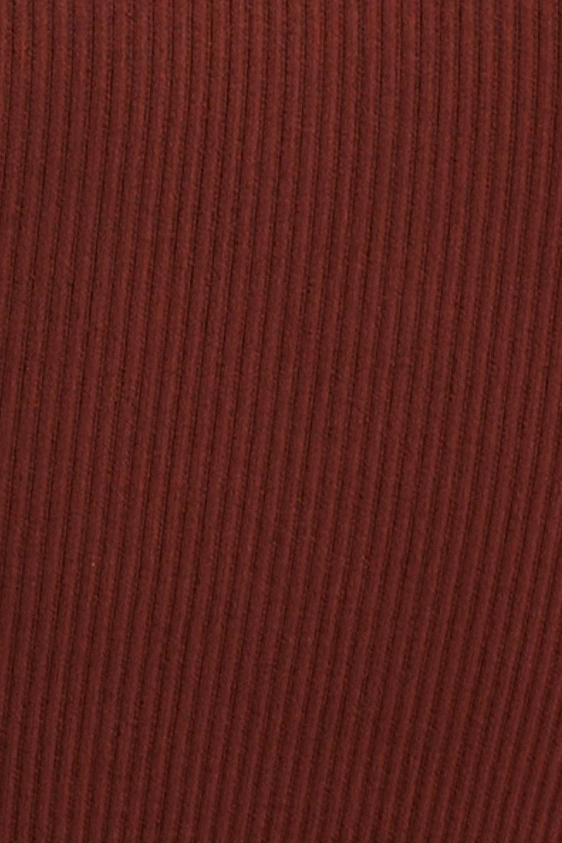 Brown Seamless Activewear Short Sleeve Top