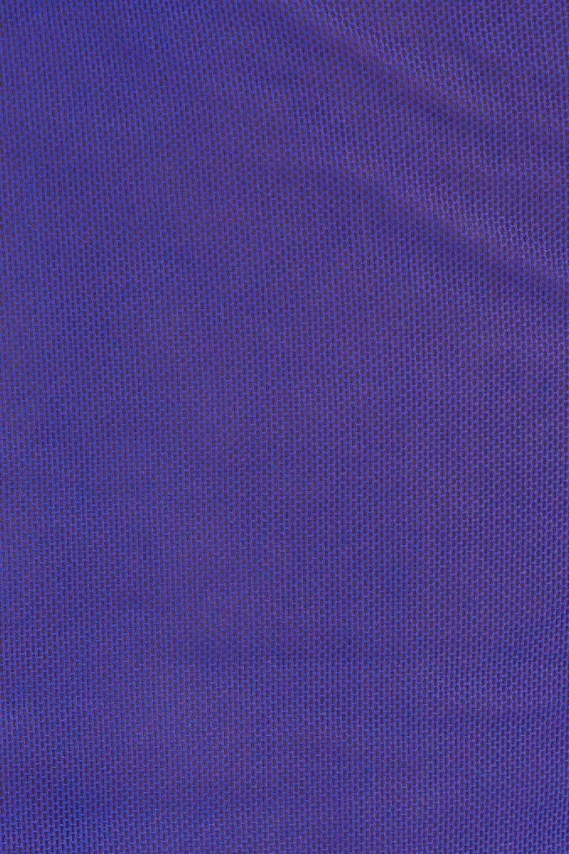 Blue Keyhole Mesh Crop Top