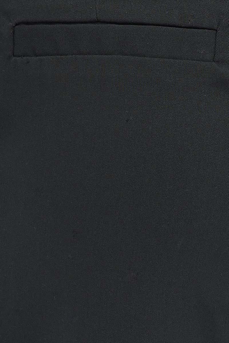 Black Wide Leg Pants Low Rise