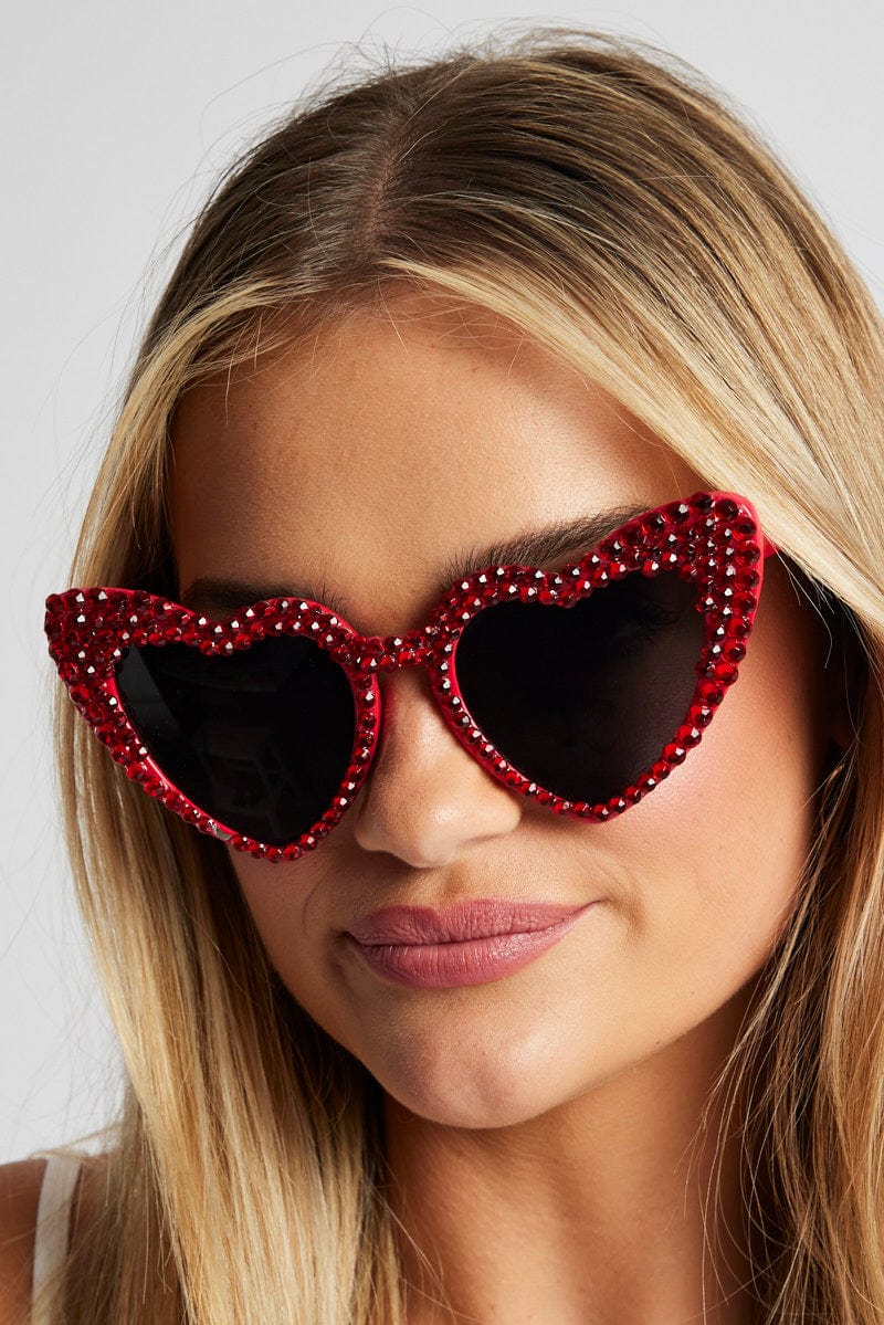 Red Heart Sunglasses