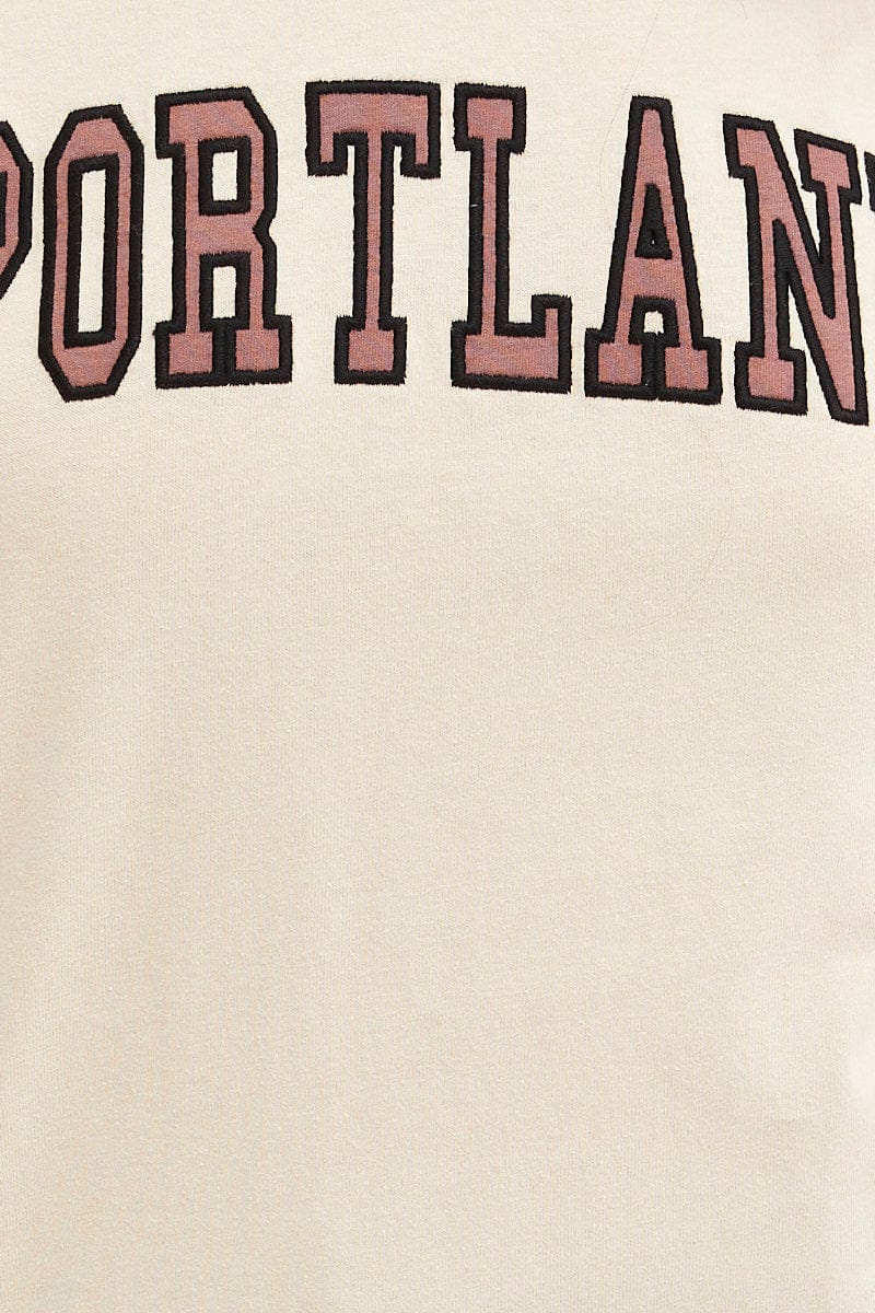 Beige T Shirt Short Sleeve