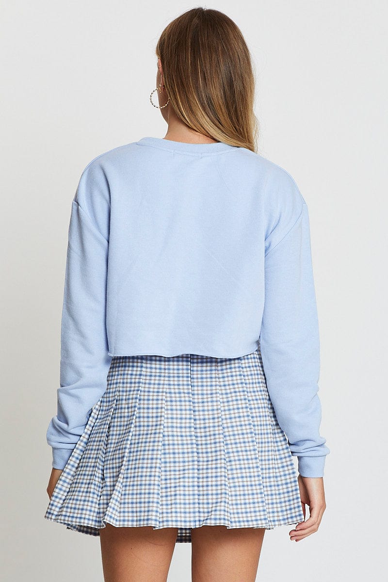 Blue Long Sleeve Sweat