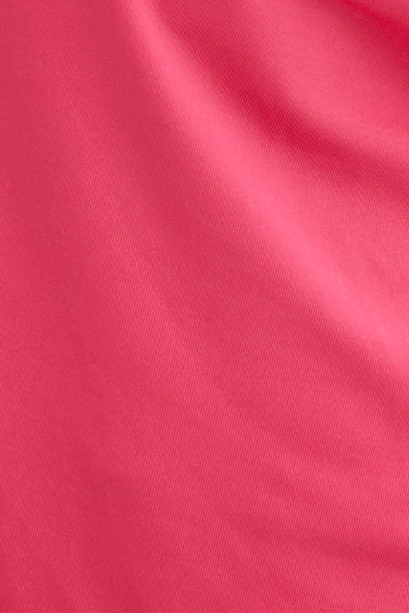 Pink Singlet Top Cowl Neck