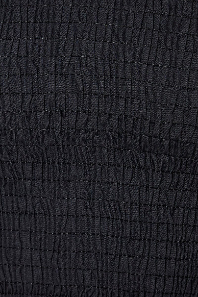 Black Crop Top Short Sleeve