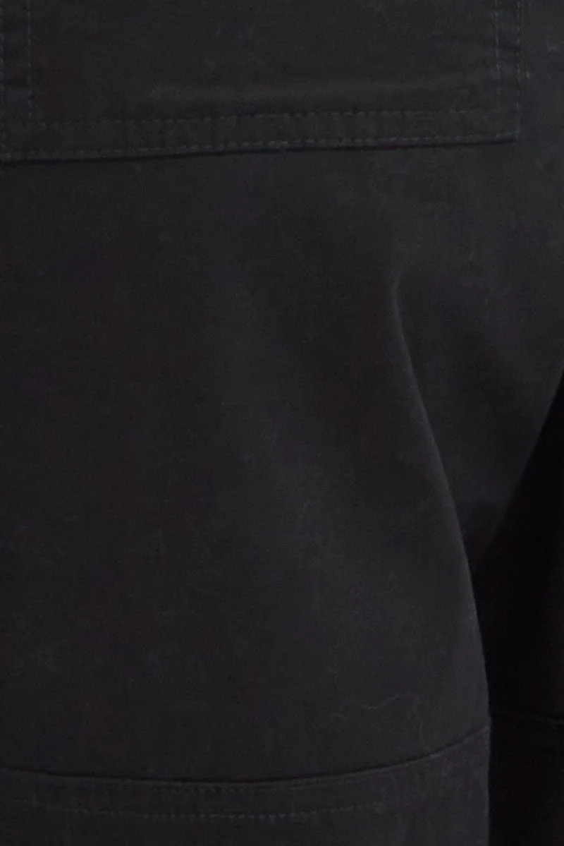 Black Cargo Pants Wide Leg