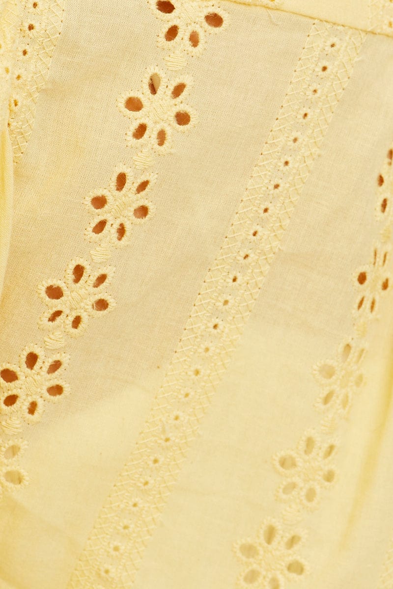Yellow Broderie Bolero
