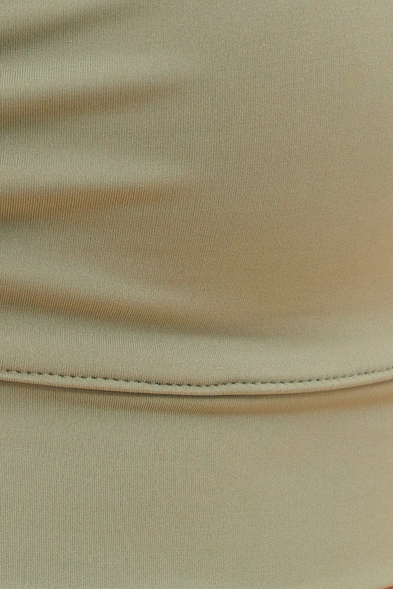 Green Sara Ruched Front Bralette