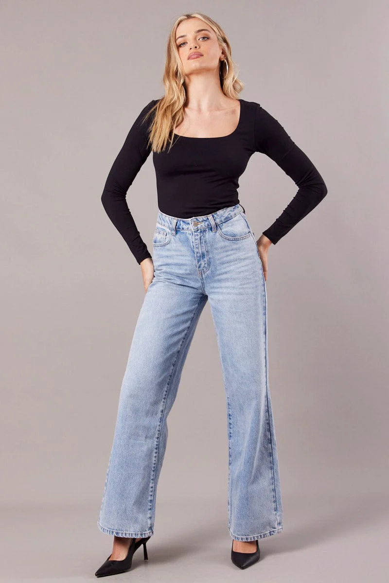 Black Supersoft Top Long Sleeve