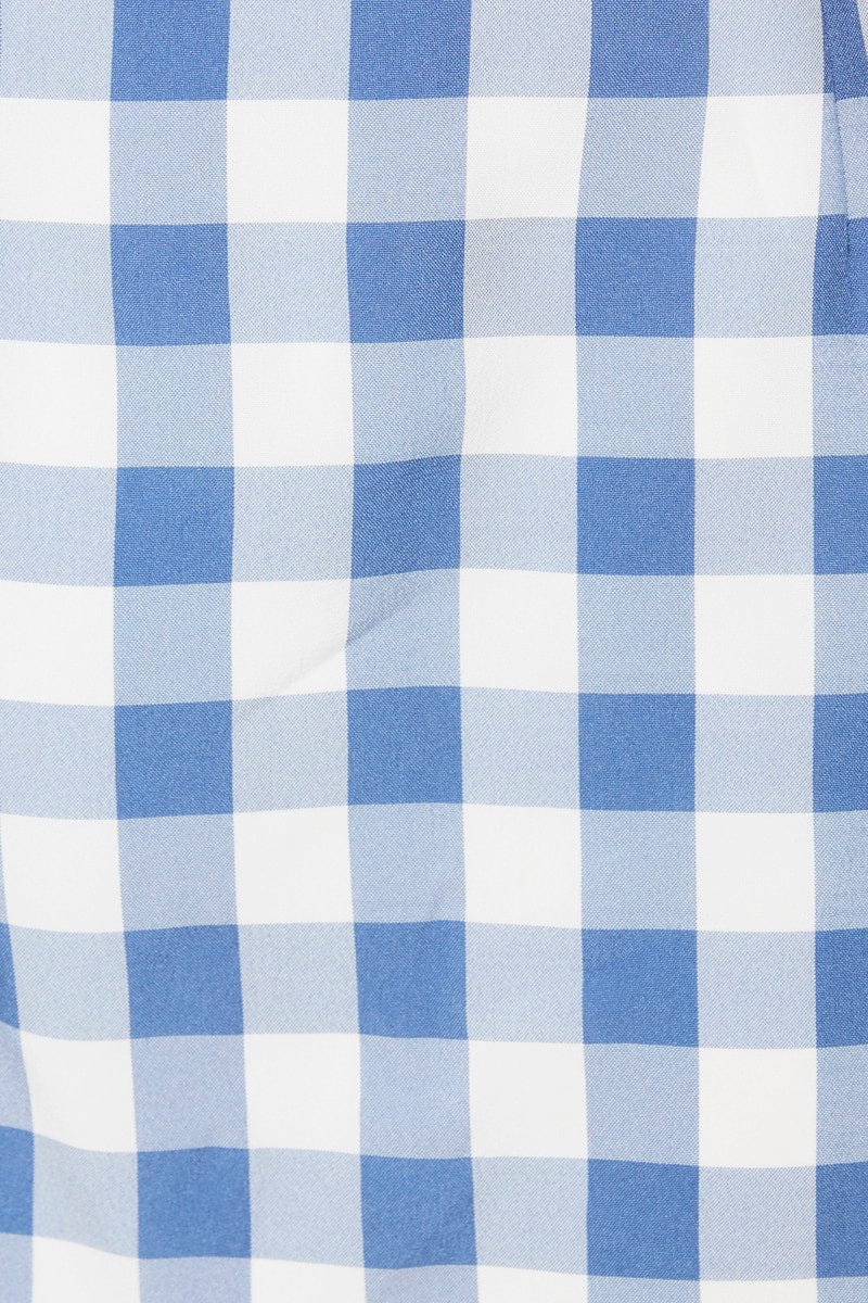 Check Mini Skirt High Rise