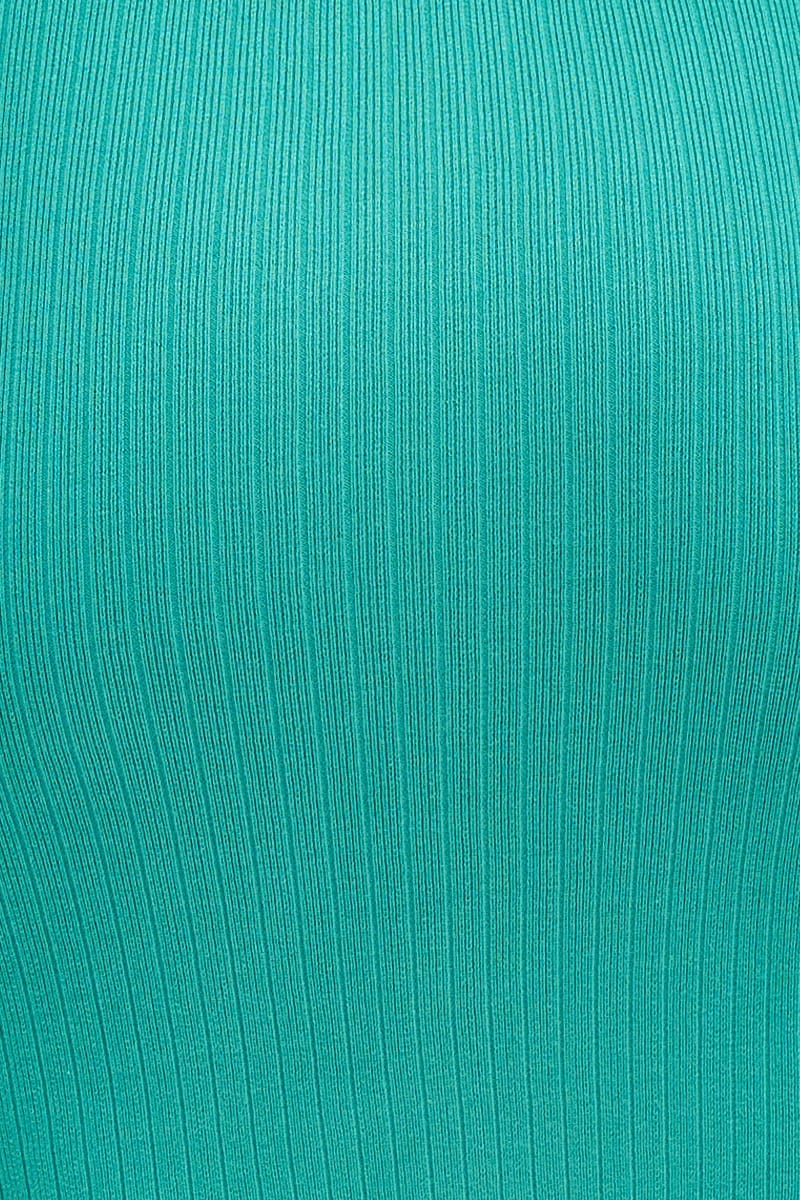 Green Knit Dress Evening Bodycon