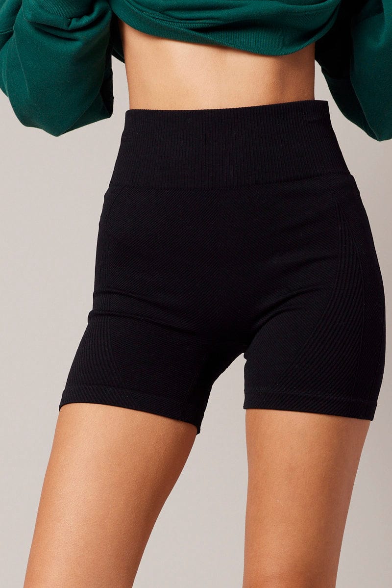 Black Bike Shorts Seamless