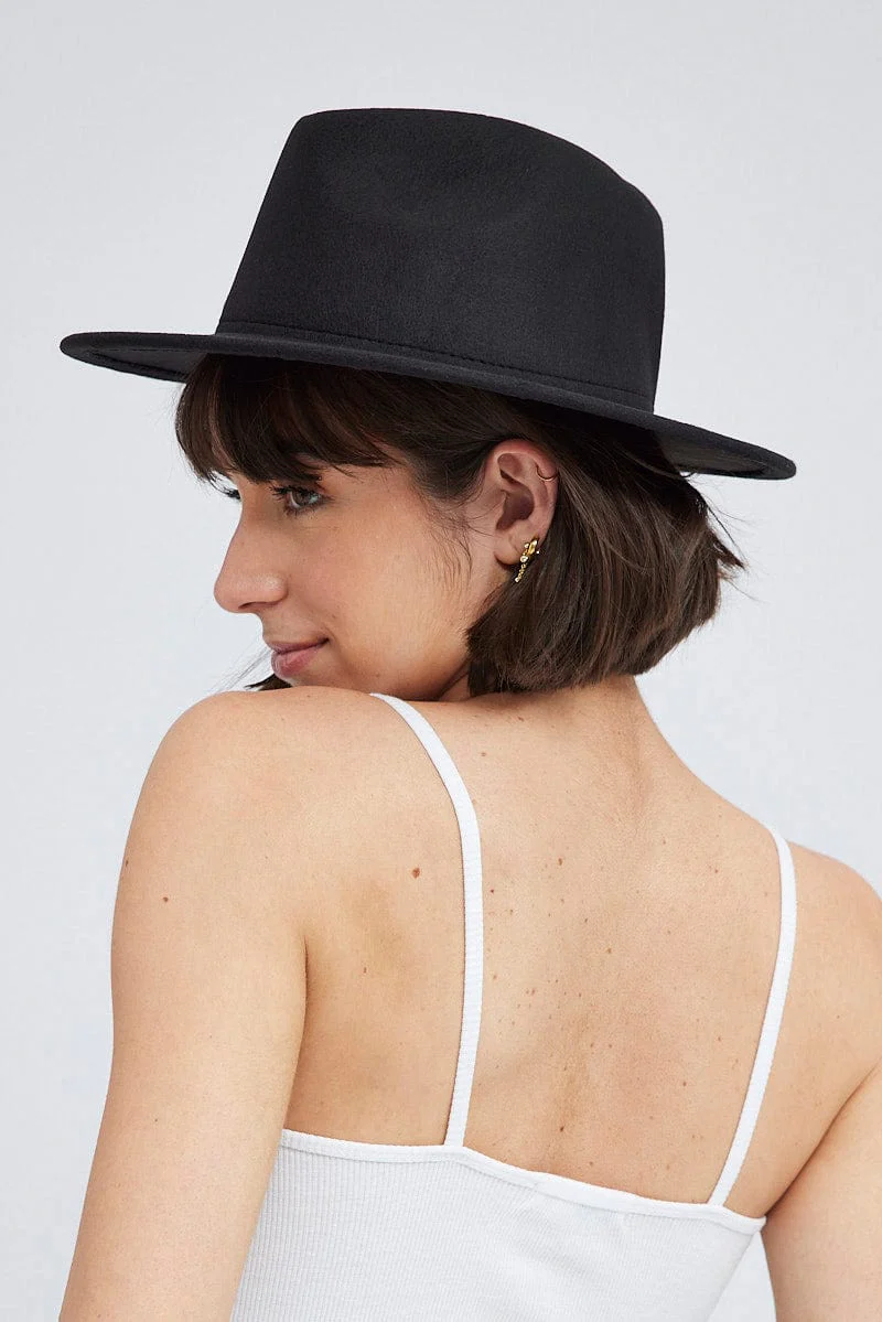 Black Fedora Hat