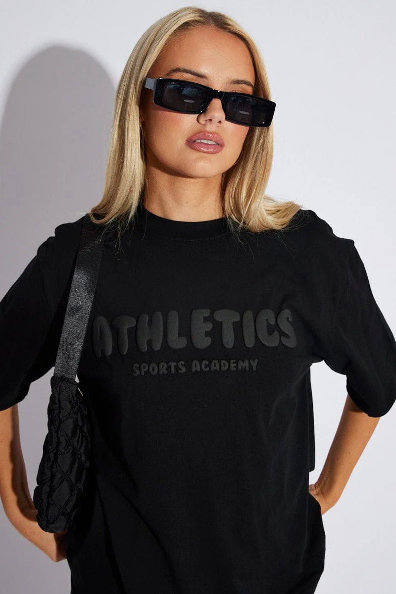 Black Athletics Graphic Tee