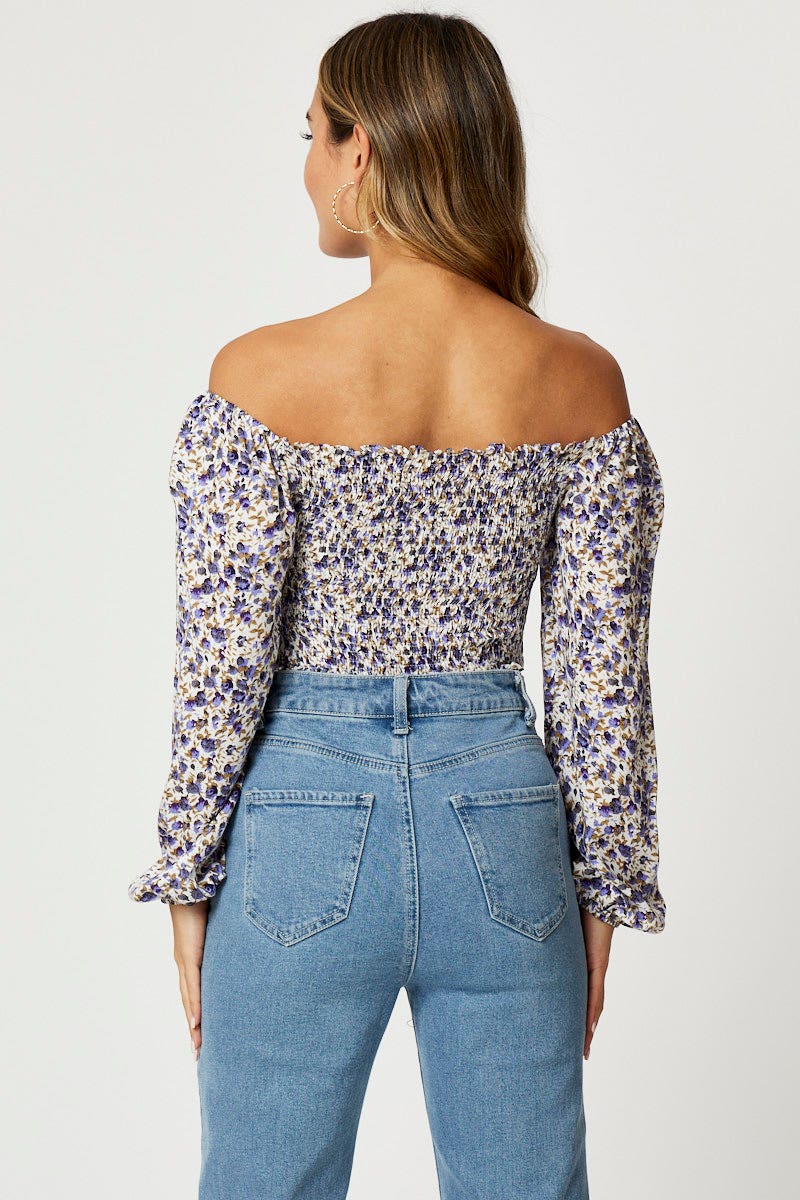 Print Tie Front Scarf Hem Top