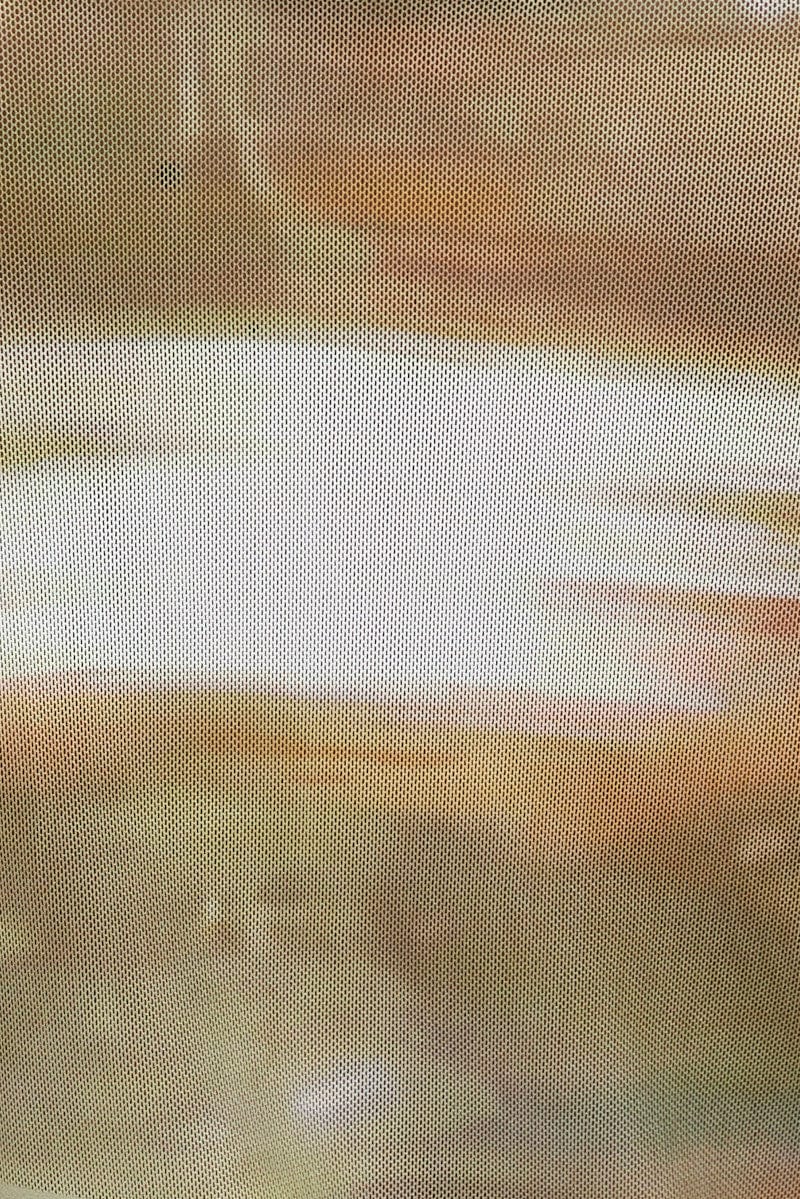 Multi Abstract Top Crew Neck Mesh Contrast Print Long Sleeves