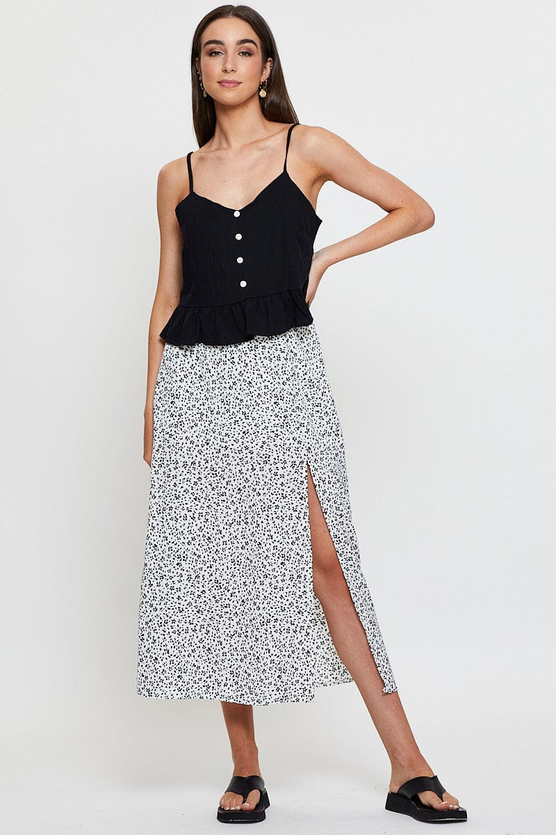 Black Peplum Top Sleeveless