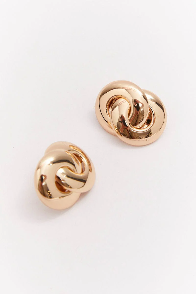 Linked Stud Earrings