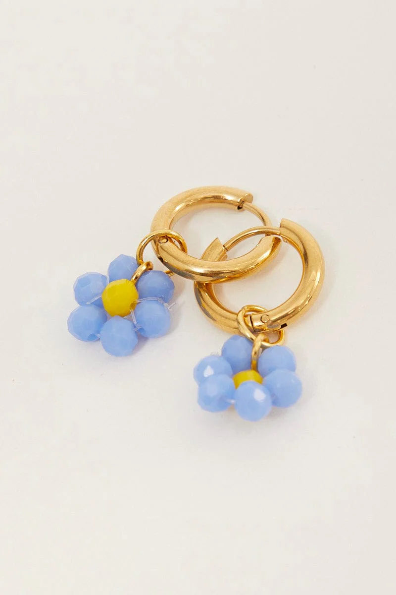 Blue Earrings None