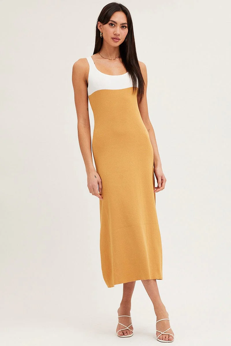 Multi Colorblock Knit Dress
